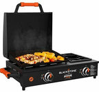 17 inch tabletop griddle with range top black