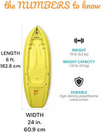 6' Youth Kayak with Paddle. Designed for Stability and Safety, It's The Perfect Choice for Young Paddlers Ready to Conquer The Water