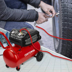 HARD Air Compressor, 10 Gallon 1.8 HP 175 PSI, 4.0CFM@90PSI, Oil Free and Maintenance Free, Portable with Large Wheels, CMXECXA0201041