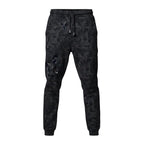 Side view of men’s slim fit jogger pants showing urban hip hop style design
