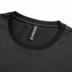 Front view of men’s oversized ice silk cotton T-shirt with loose casual fit design