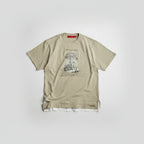 Front view of men’s Yinshan Tide loose fit cotton T-shirt in casual streetwear style