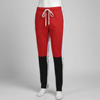 Front view of men’s skinny streetwear denim jeans with loose fit modern design